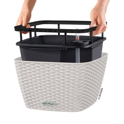 Lechuza 'Bacino Cottage', lichtgrau, ca. 30 x 30 x H 18 cm Lechuza 'Bacino Cottage', lichtgrau, ca. 30 x 30 x H 18 cm