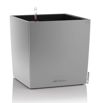 Lechuza 'Cube 50', silber, ca. 49 x 49 x H 49,5 cm