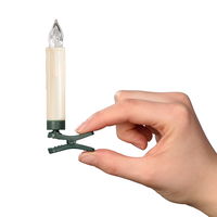 LED Kerzen Mini 20 Lichter, warmweiß, mit Zeitschaltuhr, kabellos