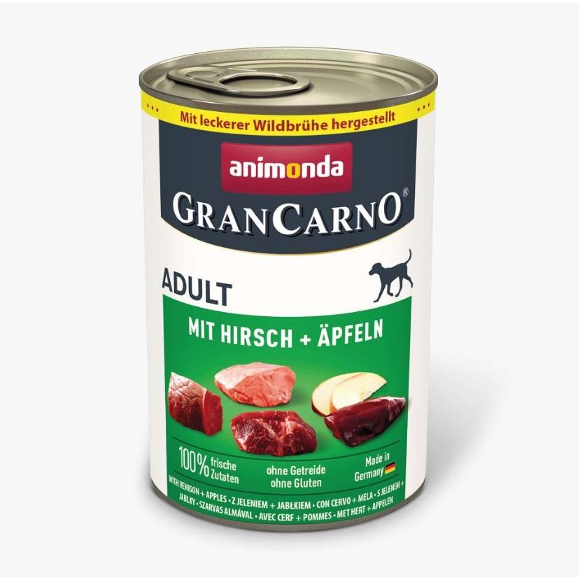 Animonda, Gran Carno Adult mit Hirsch und Äpfeln, 800 g Animonda, Gran Carno Adult mit Hirsch und Äpfeln, 800 g