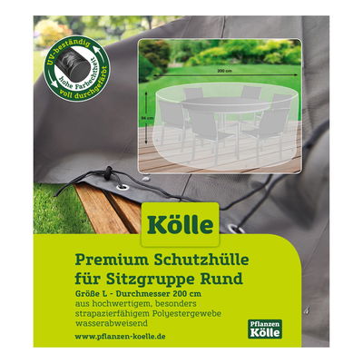 Kölle Premium Schutzhülle für Sitzgruppe rund