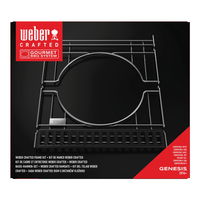 Weber Basis Rahmen-Set, schwarz, Stahl, ca. 48 x 42,6 cm