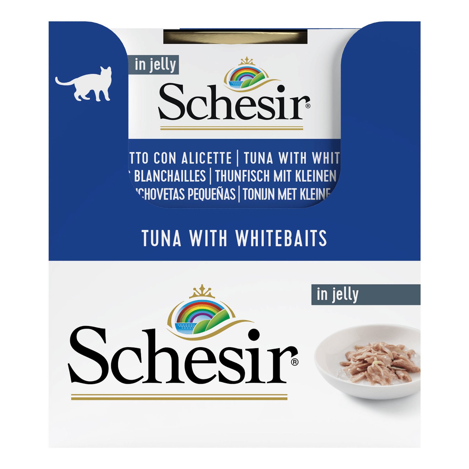 Schesir Cat Jelly, Thunfisch & Sardellen,  85 g