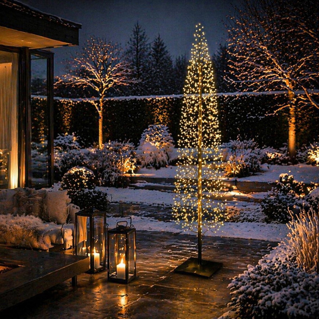 LED Baum, 1224 LEDs, schwarz, Höhe ca. 210 cm LED Baum, 1224 LEDs, schwarz, Höhe ca. 210 cm