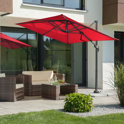 Schneider Sonnenschirm 'Rhodos Junior', rot, ca. 230 x 230 cm Schneider Sonnenschirm 'Rhodos Junior', rot, ca. 230 x 230 cm