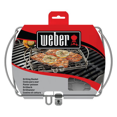 Weber® Fisch- und Gemüsehalter klein, Edelstahl, rechteckig
