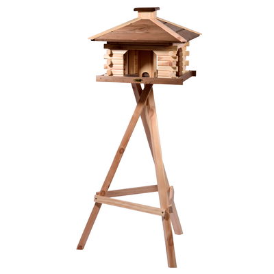 Futterhaus mit Futtersilo, FSC-Holz, 50 x 50 x 38 cm Futterhaus mit Futtersilo, FSC-Holz, 50 x 50 x 38 cm