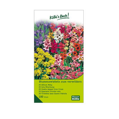 Blumenzwiebeln zum Verwildern Mischung mit 5 Sorten, 100 Blumenzwiebeln Blumenzwiebeln zum Verwildern Mischung mit 5 Sorten, 100 Blumenzwiebeln