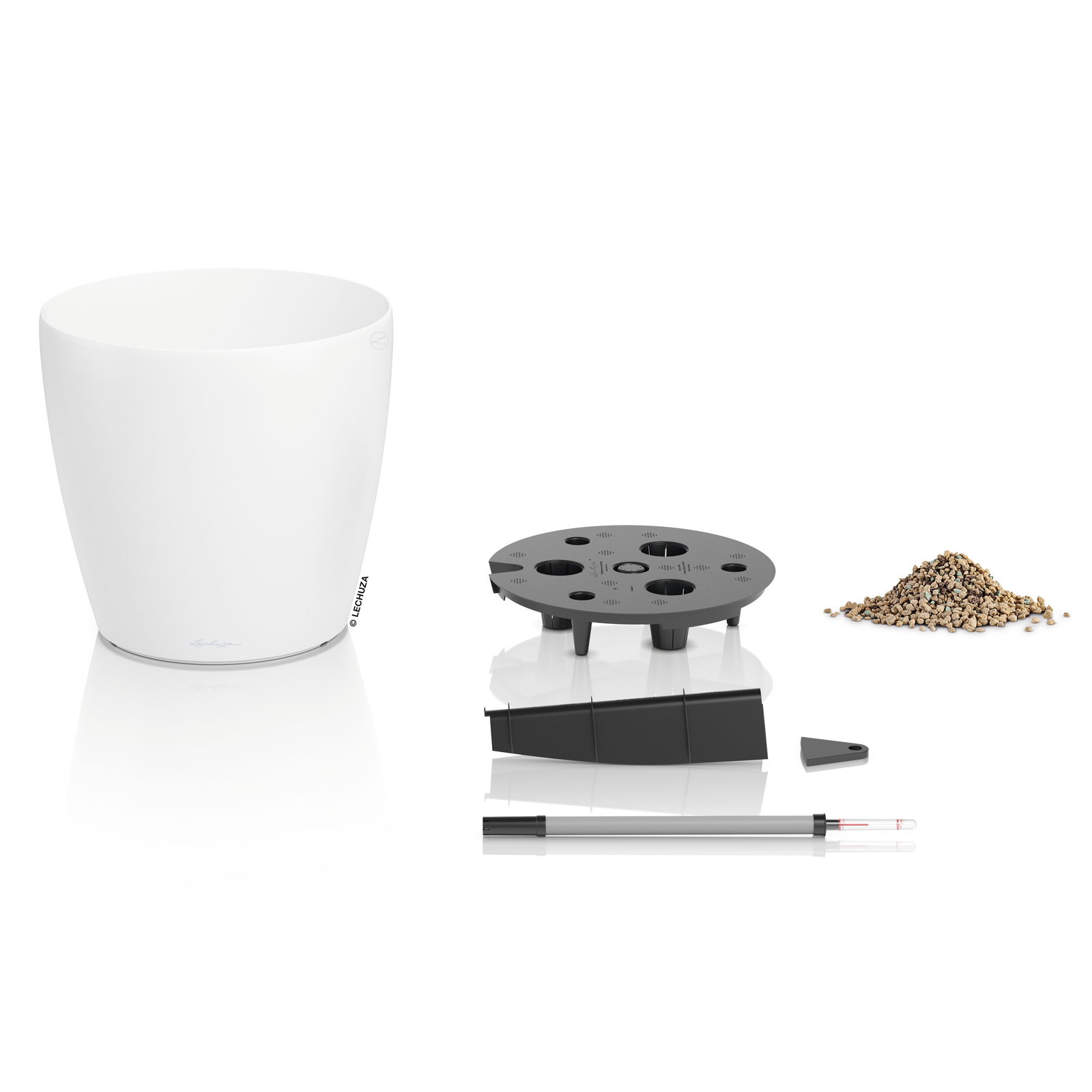 Lechuza Pflanzgefäß 'Classico Color 50', weiß, ca. 49 x 49 x H 46,5 cm