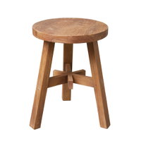 Hocker 'Iceland', natur, recyceltes Mindi-Holz Hocker 'Iceland', natur, recyceltes Mindi-Holz