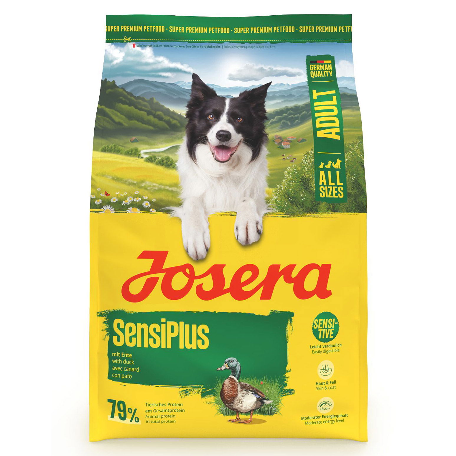 Josera Hundefutter Adult SensiPlus mit Ente, 3kg