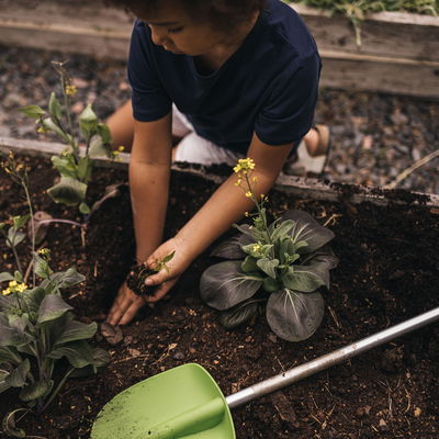 Kinderspaten 'MyFirst Fiskars', grün/orange