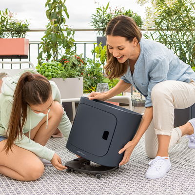 Lechuza 'Pila Color Planter', pastellgrün, ca. 35 x 35 x H 32,5 cm