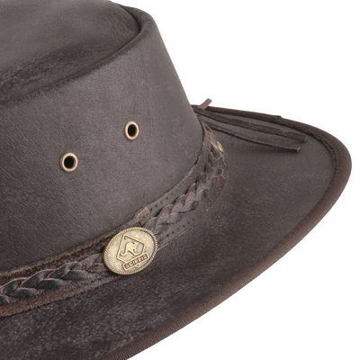 Hut 'Springbrook', braun, 100% Rindsleder Hut 'Springbrook', braun, 100% Rindsleder