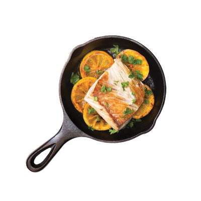 Gusseisenpfanne mit Griff und 2 Ausgüssen, rund, schwarz, ca. 16,51 cm Durchmesser Gusseisenpfanne mit Griff und 2 Ausgüssen, rund, schwarz, ca. 16,51 cm Durchmesser