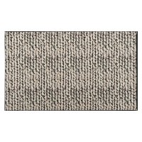 Fussmatte 'Printed Lima Chunky Knit', beige/creme, 45 x 75 cm