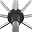 Kurbelschirm 'Apoll', dunkelgrau, ca. 240 x 240 cm