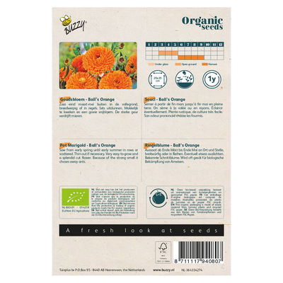 Blumensamen, Ringelblume 'Balls Orange', orange, 1,5 g Blumensamen, Ringelblume 'Balls Orange', orange, 1,5 g