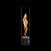 Höfats Tischfeuer 'Spin Air 900', schwarz, Edelstahl, Ø10,6 x H40,5 cm