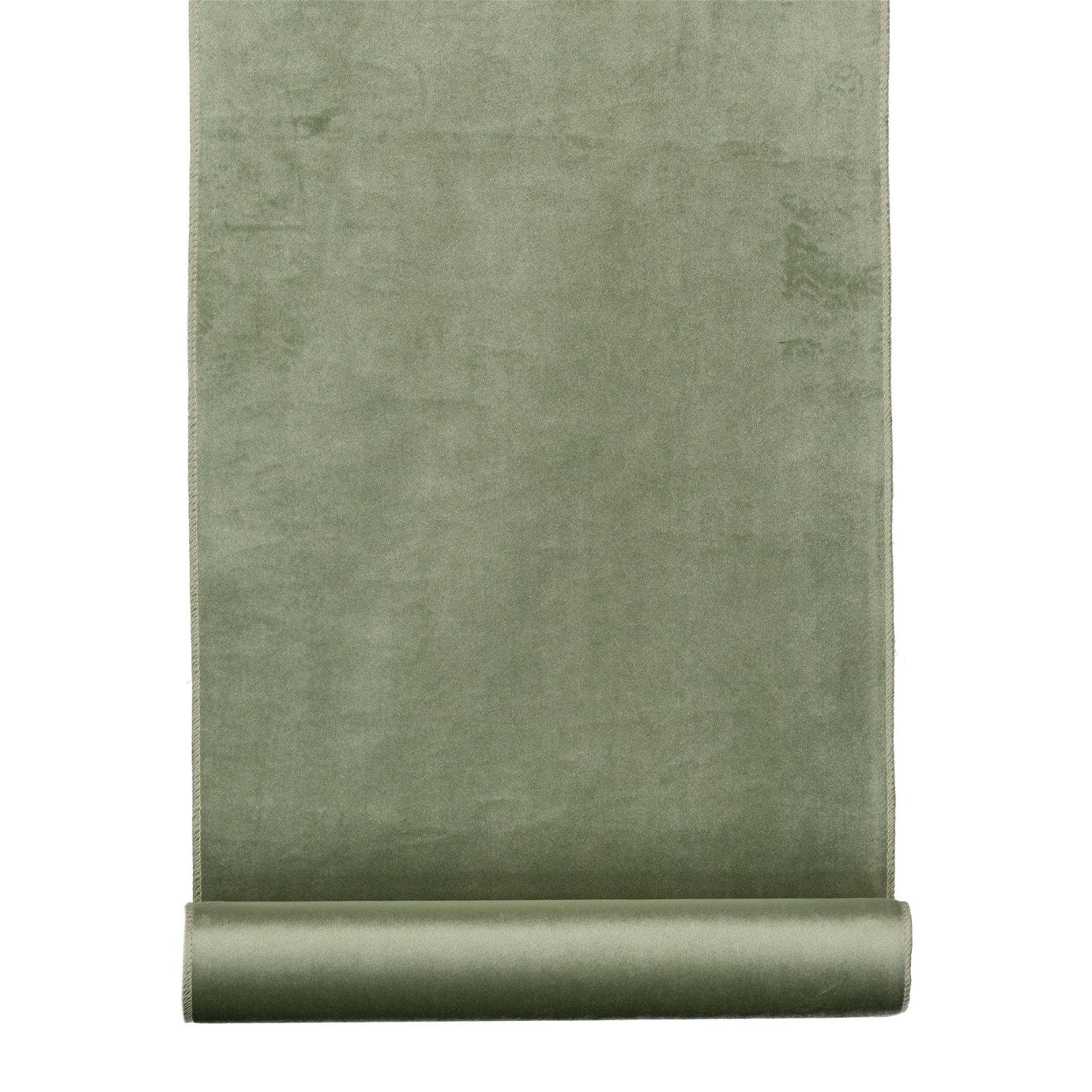2er-Set Dekostoffrolle, Samt, in Eisgrün, 35 x 180 cm
