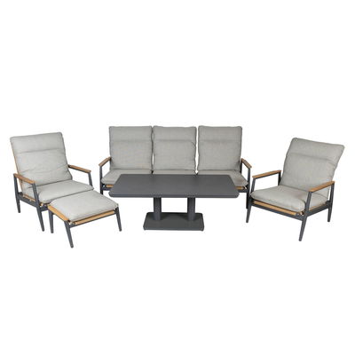 Alu-Loungegruppe 'Bali' inkl. Auflagen, 5 teilig Alu-Loungegruppe 'Bali' inkl. Auflagen, 5 teilig