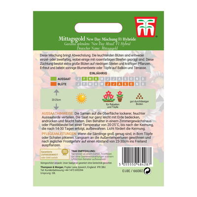 Thompson & Morgan Saatgut, Mittagsgold 'New Day' Thompson & Morgan Saatgut, Mittagsgold 'New Day'