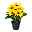 Kunstpflanze Gerberabusch, 2er-Set, gelb, Höhe ca. 27 cm
