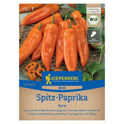 Bio-Gemüsesamen, Paprika 'Kyra', orange