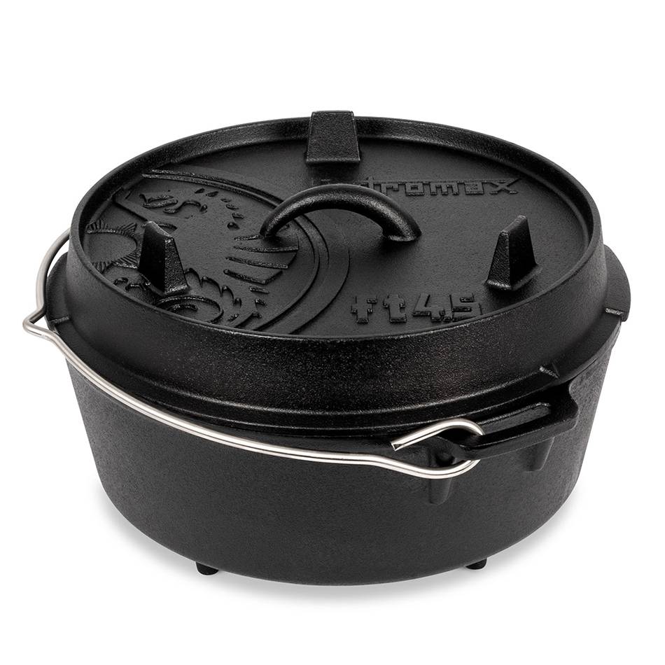 Petromax Feuertopf ft4.5 mit Füßen, schwarz, ca. 21 x 25 x H16 cm