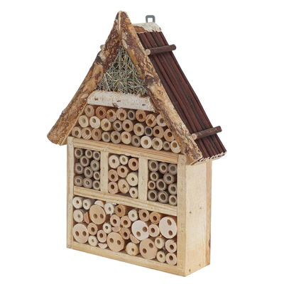 Insektenhotel klein, natur, Höhe ca. 39 x 9 x 26 cm Insektenhotel klein, natur, Höhe ca. 39 x 9 x 26 cm