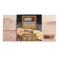 Weber® Räucherbrett klein, aus Zedernholz, 30 x 15 cm, 2 Stück