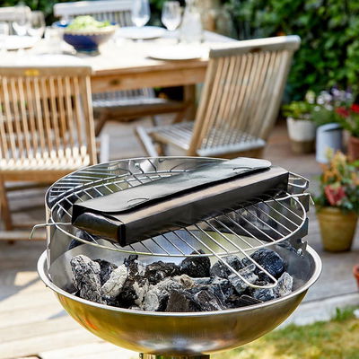 Grilltasche, ca. 31 x 10 x 3 cm, wiederverwendbar, schwarz