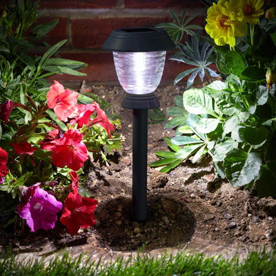 Solar-Pfahlleuchte 'Triton',  schwarz, 10 Lumen, H41 x Ø11,5 cm Solar-Pfahlleuchte 'Triton',  schwarz, 10 Lumen, H41 x Ø11,5 cm