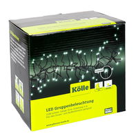 LED Lichterkette Gruppenbeleuchtung, kaltweiß, Länge ca. 10,5 Meter