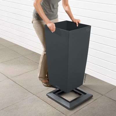 Lechuza Rolluntersatz 'Cubico 40', anthrazit, ca. 41 x 41 x H 4,5 cm