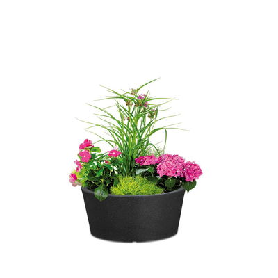 Scheurich Pflanzgefäß 'C-Cone', stony black, ca. Ø 39 x H 18 cm