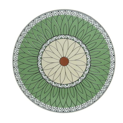 Bistro-Klappstuhl 'Vigo', grün mit Blumenmosaik