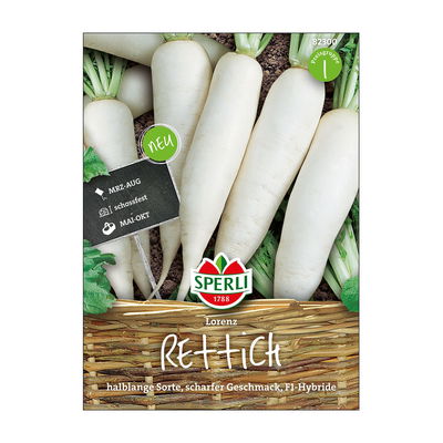 Gemüsesamen, Rettich 'Lorenz' Gemüsesamen, Rettich 'Lorenz'