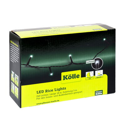 Kölle LED Lichterkette Rice Lights, kaltweiß, 240 LEDs, Länge ca. 18 m Kölle LED Lichterkette Rice Lights, kaltweiß, 240 LEDs, Länge ca. 18 m