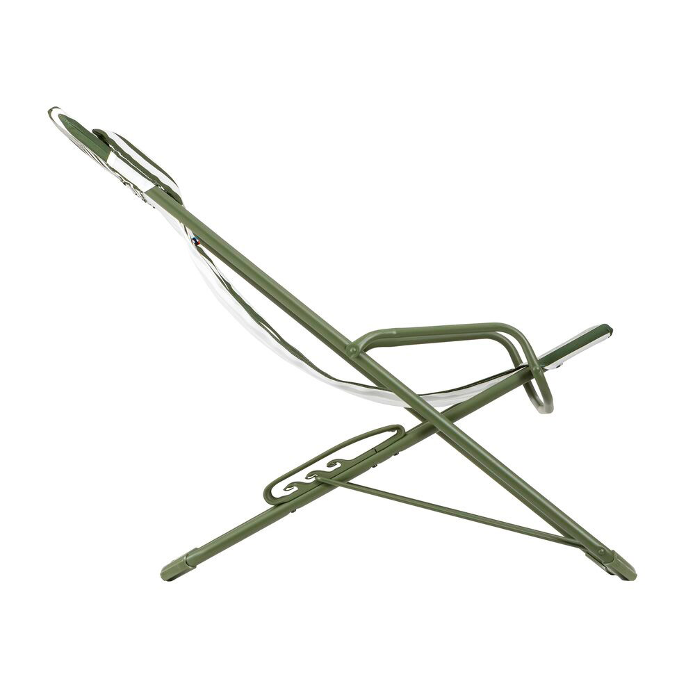 Lafuma Liegestuhl Transaswing 'Rayure', Airlon moos