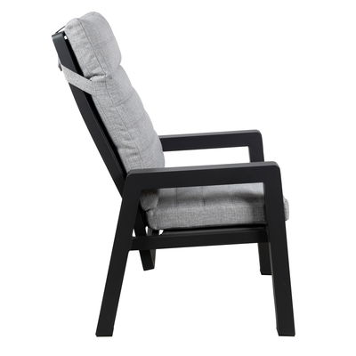 Kölle Hochlehnersessel 'Windsor' inkl. Auflagen, grau