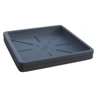 Euro 3 Plast Untersetzer 'Neze', perlschwarz, ca. 49 x 49 x H 5,6 cm