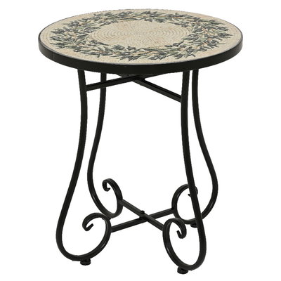 Mosaik-Beistelltisch 'Athen', ca. Ø 39 x H 46 cm
