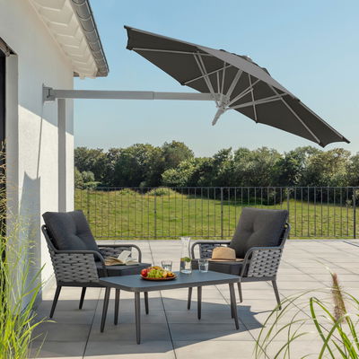 Schneider Wandschirm 'Muro', anthrazit, ca. Ø 250 cm Schneider Wandschirm 'Muro', anthrazit, ca. Ø 250 cm