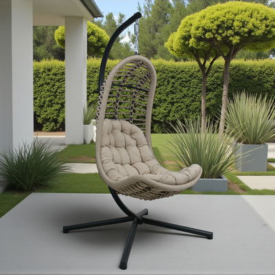 Sungörl Hängesessel 'Bardolino' inkl. Auflagen, anthrazit/braun