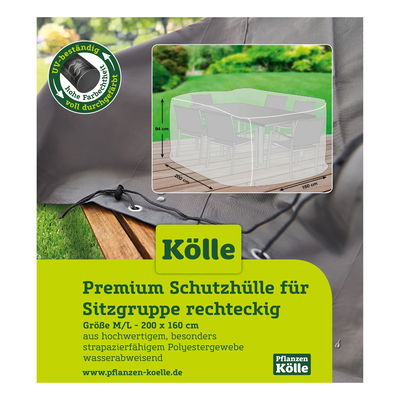 Kölle Premium Schutzhülle für Sitzgruppe rechteckig Kölle Premium Schutzhülle für Sitzgruppe rechteckig