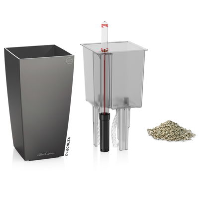 Lechuza 'Mini-Cubi', anthrazit, ca. 9,5 x 9,5 x H 18,5 cm