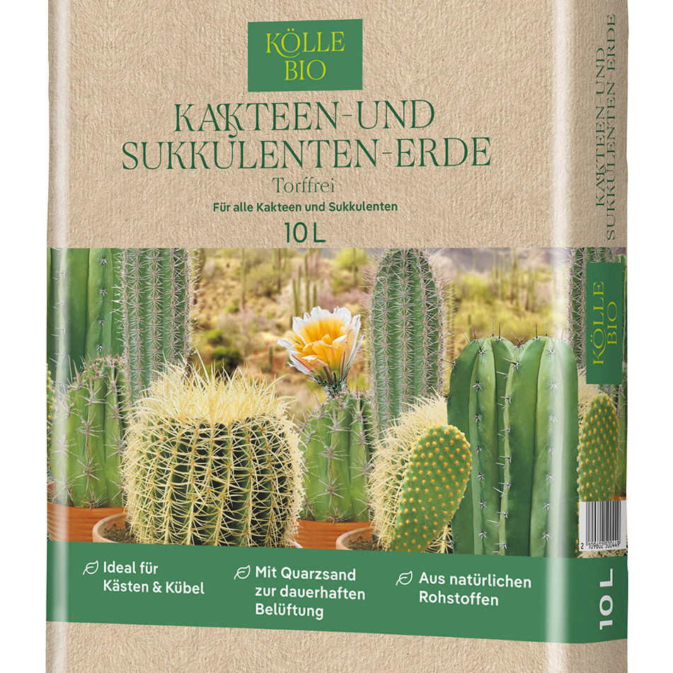 Kölle Bio Kakteen & Sukkulentenerde, torffrei, 10 Liter
