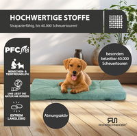 Silvio Design Tierkissen 'Ennie', türkis, Größe 2, ca. 50 x 80 cm