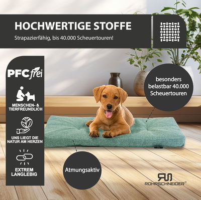 Silvio Design Tierkissen 'Ennie', türkis, Größe 2, ca. 50 x 80 cm